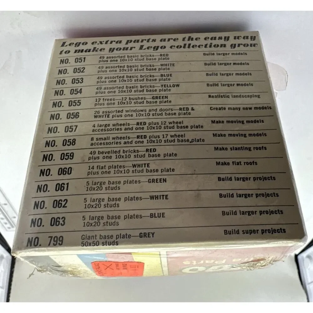 Vintage LEGO SEALED Extra Parts No 053 Bevelled Bricks 1966 Read Description